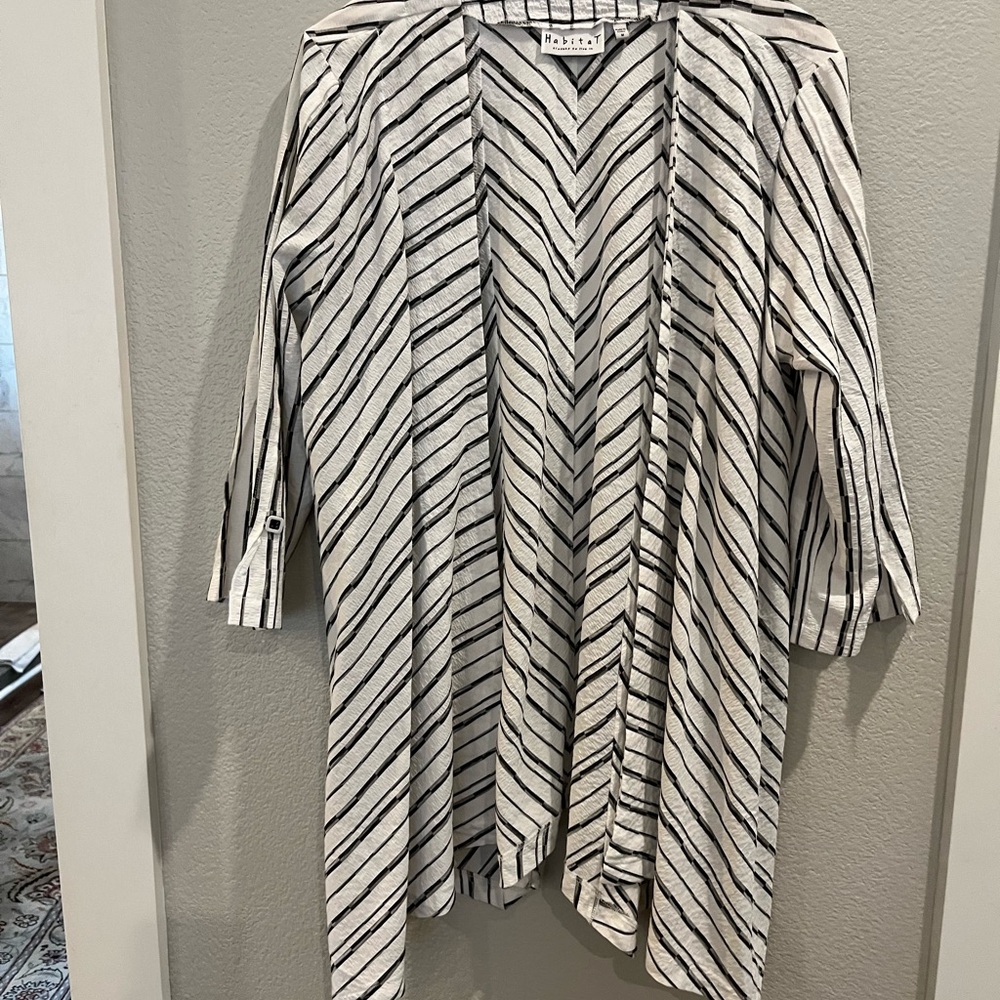 White and black jacket